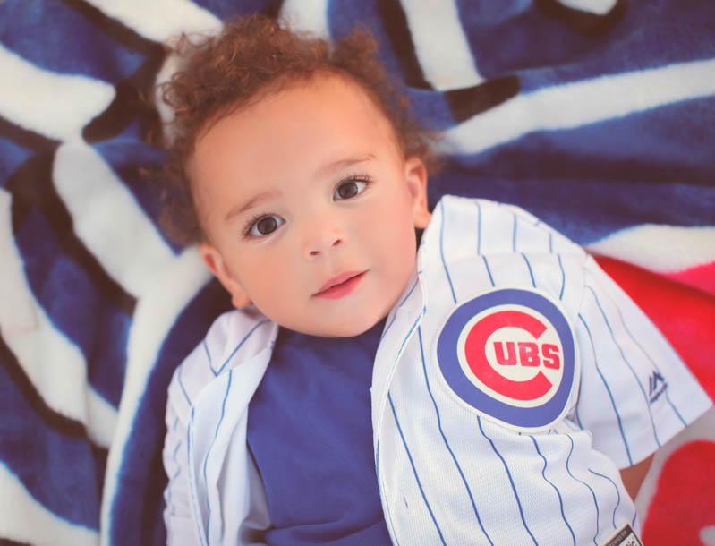 It only seems fitting to post this photo after my session this evening.....Dawson says, "Go Cubs!!"
